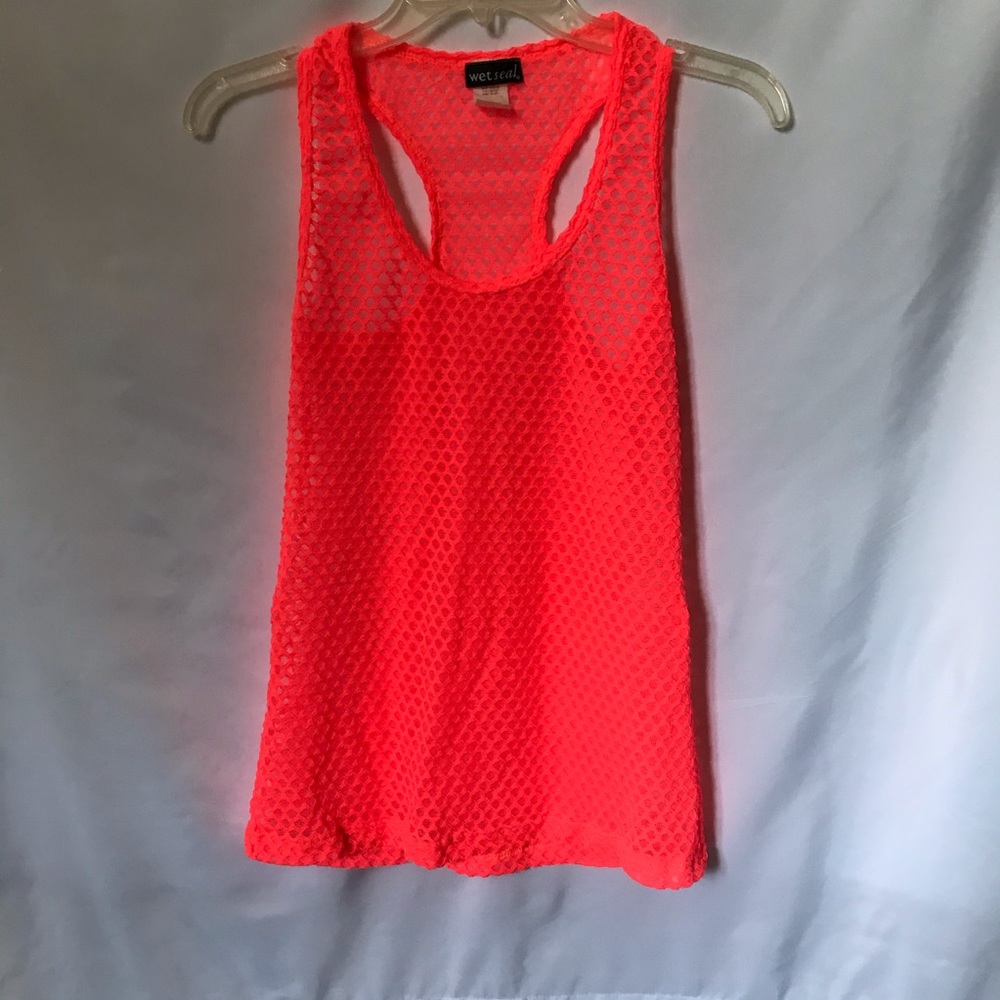 Neon racer back tank top
